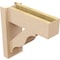 Ekena Millwork 6-in W x 16-in D x 16-in H Funston Block Rough Cedar Woodgrain TimberThane Outlooker, Primed Tan OUTUR060X16X16FST44RCPR - alternate 4
